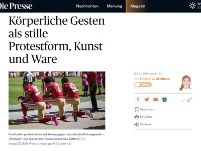 Körperliche Gesten als stille Protestform, Kunst und Ware