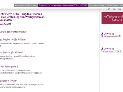Portfolio und Showroom, Eine Hands-on Technikgeschichte der Forschungsinformationssysteme