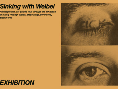 Sinking with Weibel, Finissage with last guided tour through the exhibition Thinking Through Weibel. Beginnings, Diversions, Elsewheres
