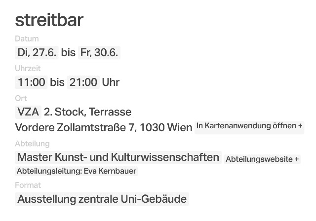 Studierendenprojekt Streitbar