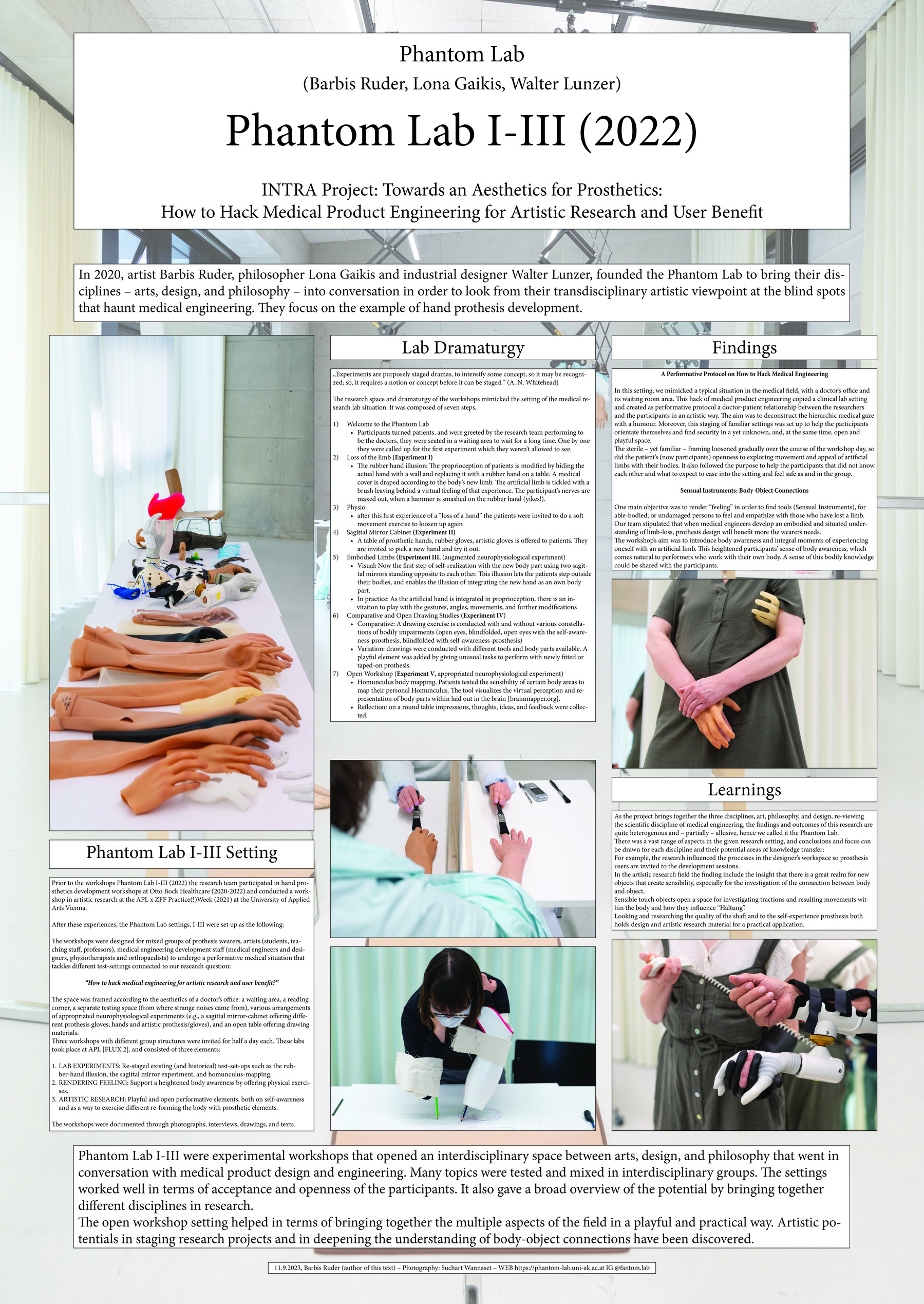 Phantom Lab, INTRA Project: Towards an Aesthetics for Prosthetics: How to Hack Medical Product Engineering for Artistic Research and User Benefit