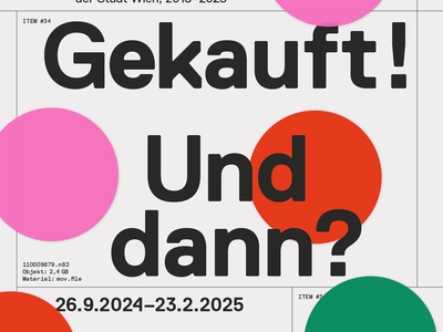 Gekauft! Und dann?, Neues aus der Kunstsammlung der Stadt Wien 2018-2023