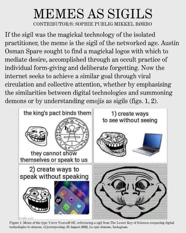 Memes as Sigils