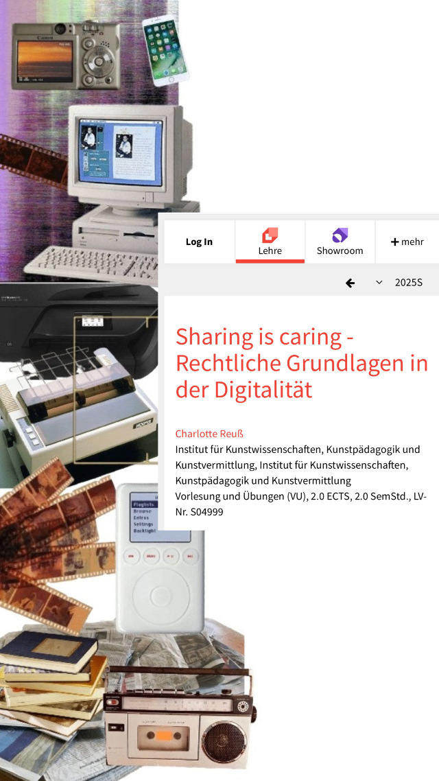 VU: Sharing is caring - Rechtliche Grundlagen in der Digitalität