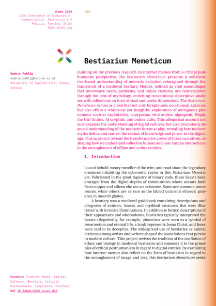 Bestiarium Memeticum