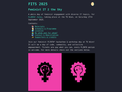 FITS 2025, Feminist IT 2 The Sky!