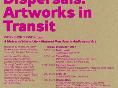 Accumulations, Sediments, Dispersals: Artworks in Transit