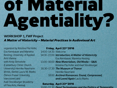 What are the Politics of Material Agentiality?